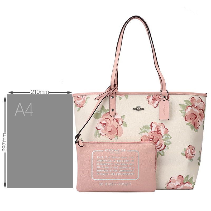 COACH 蔻驰 女士手提单肩托特包 卡其白色F26920IMDQC